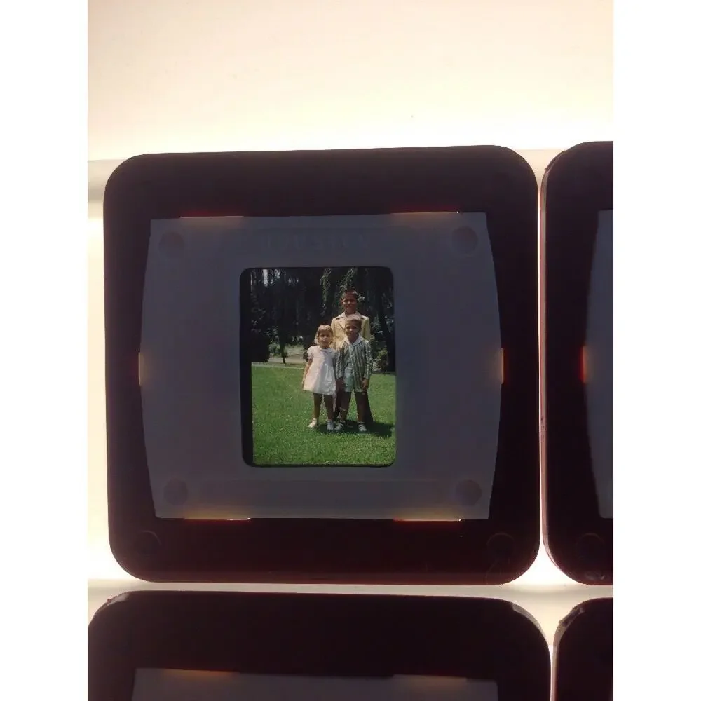 Lot 4 Vintage 1940s Kodachrome Family Children Portraits Photograph Color Slides